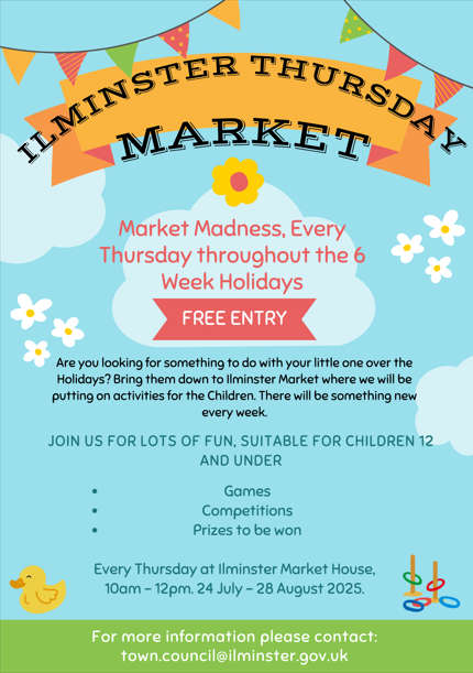 Market Madness Poster detailing the event.