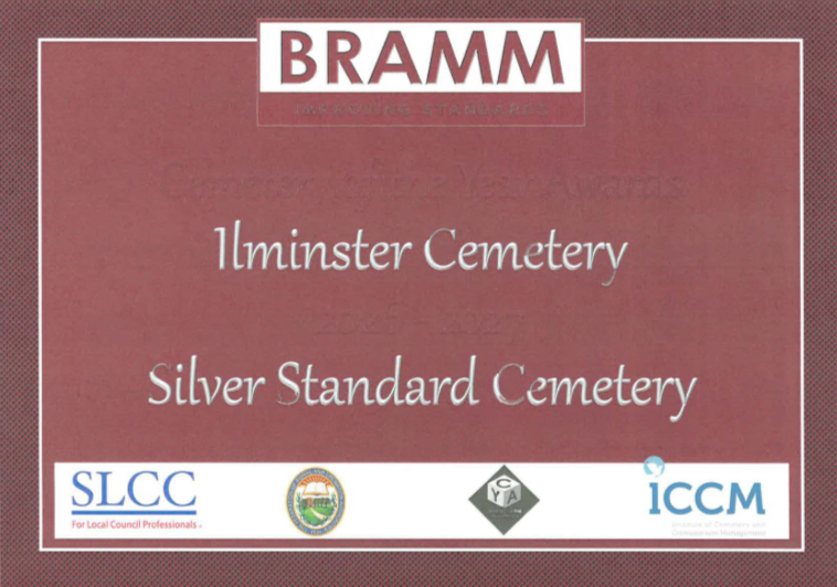 Ilminster cemetery of the year, Silver Award, 2026-2027.