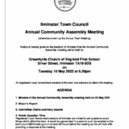 Annual Community Assembly Meeting – Tuesday 10 May 2022 at 6.30pm – Greenfylde CoE School, Silver Street, Ilminster