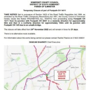 Temporary Closure of part of Footpath CH 14/11